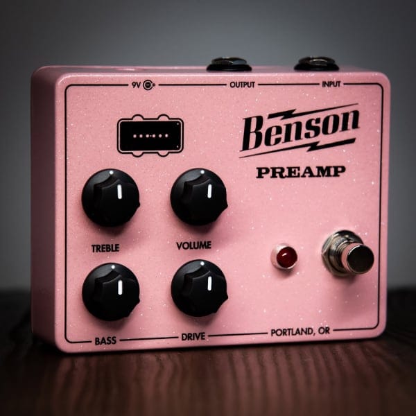Benson Preamp Pedal Shell Pink Sparkle